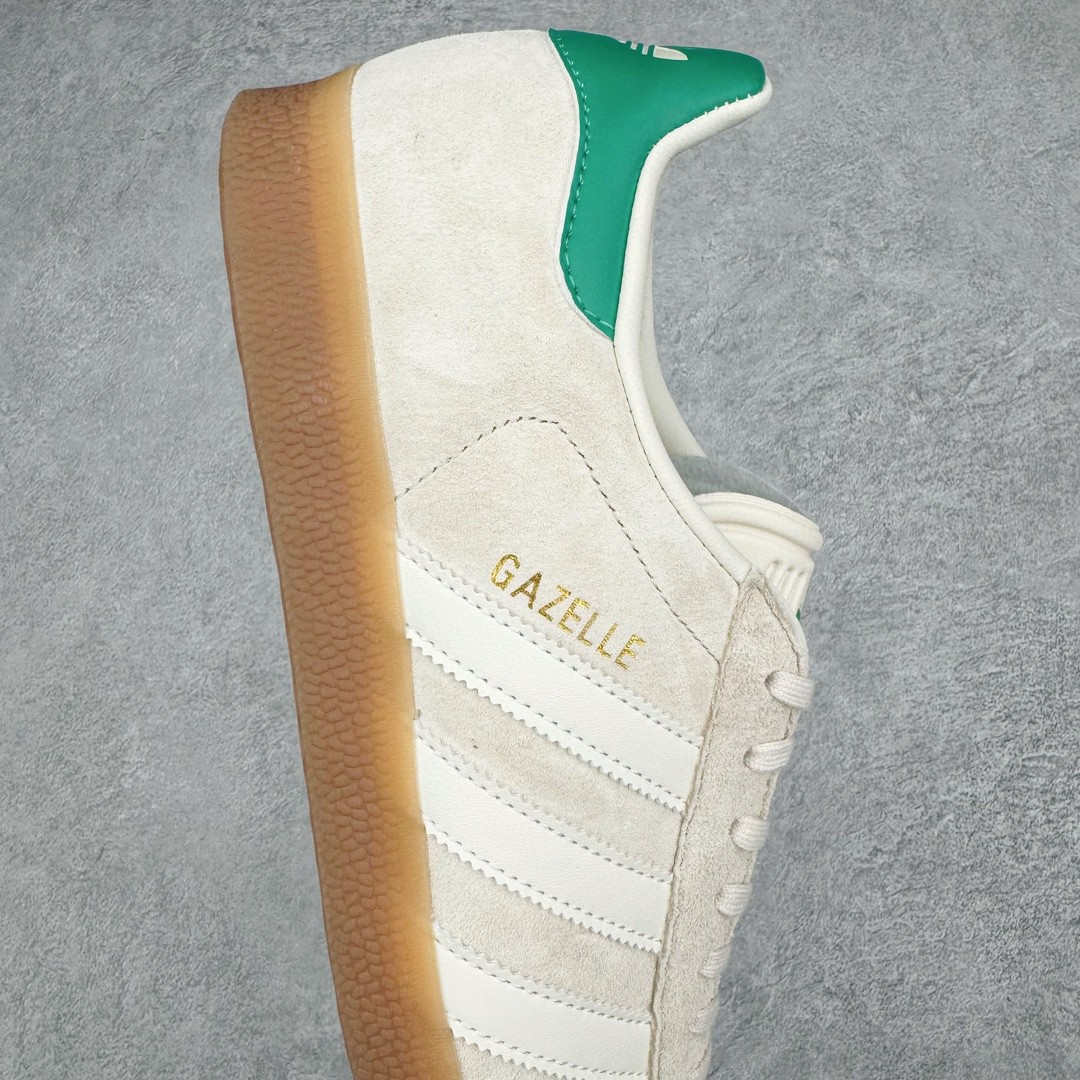 Adidas Originals Gazelle Indoor 低筒 复古板鞋 休闲鞋 男鞋 女鞋 米绿 IF3235