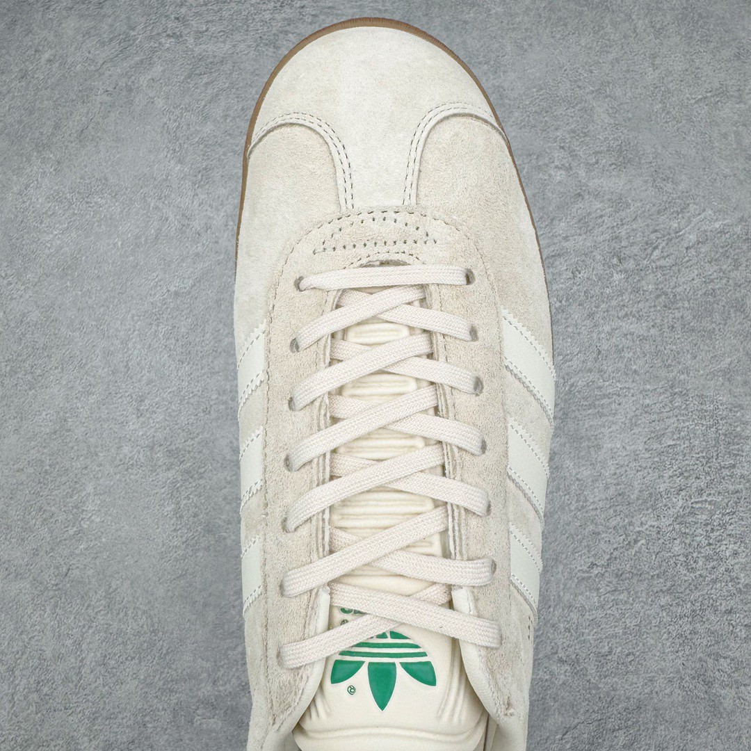 Adidas Originals Gazelle Indoor 低筒 复古板鞋 休闲鞋 男鞋 女鞋 米绿 IF3235