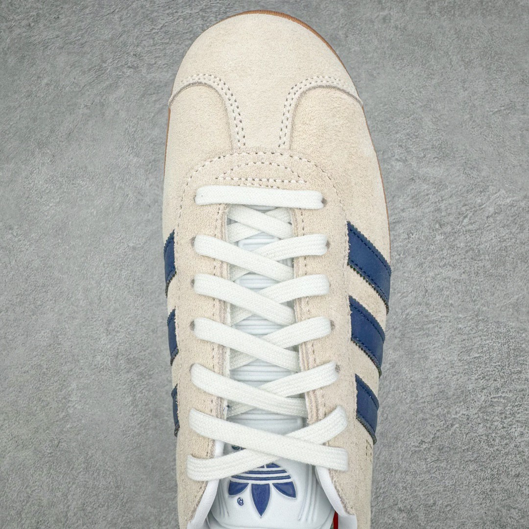 Adidas Originals Gazelle Indoor 低筒 复古板鞋 休闲鞋 男鞋 女鞋 米蓝色 IE0546