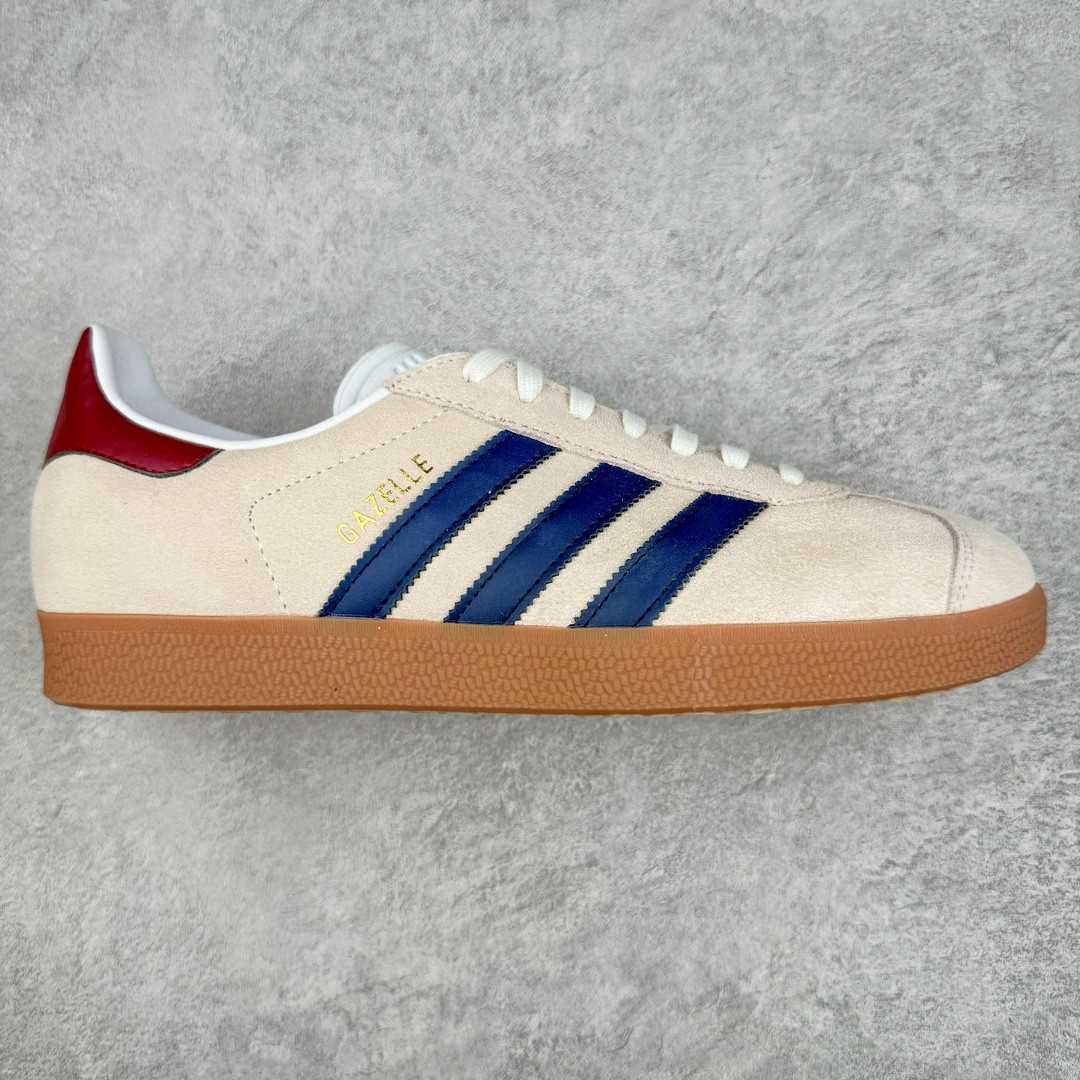 Adidas Originals Gazelle Indoor 低筒 复古板鞋 休闲鞋 男鞋 女鞋 米蓝色 IE0546