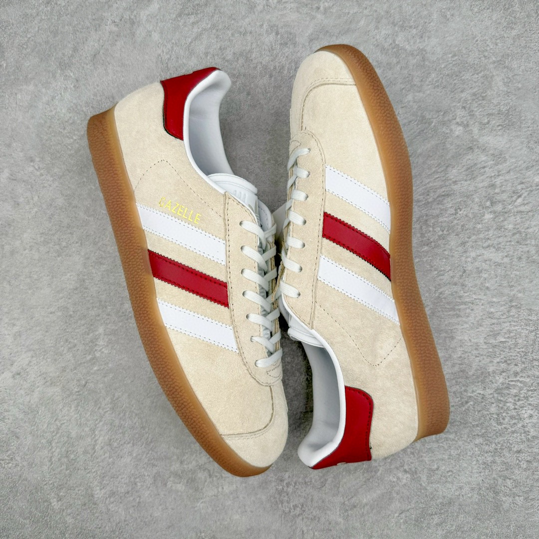 Adidas Originals Gazelle Indoor 低筒 复古板鞋 休闲鞋 男鞋 女鞋 米色 IG0672