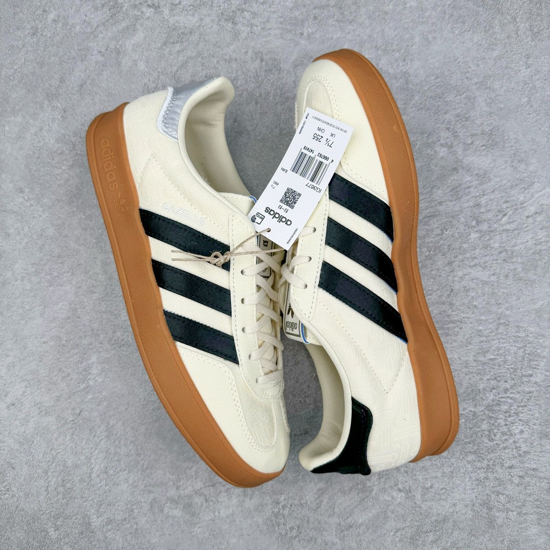 Adidas Originals Gazelle Indoor 低筒 复古板鞋 休闲鞋 男鞋 女鞋 白色 IG3677