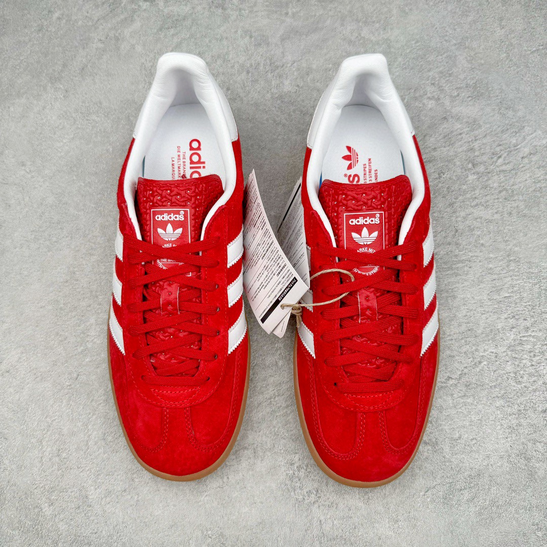 Adidas Originals Gazelle Indoor 低筒 复古板鞋 休闲鞋 男鞋 女鞋 红色 H06261