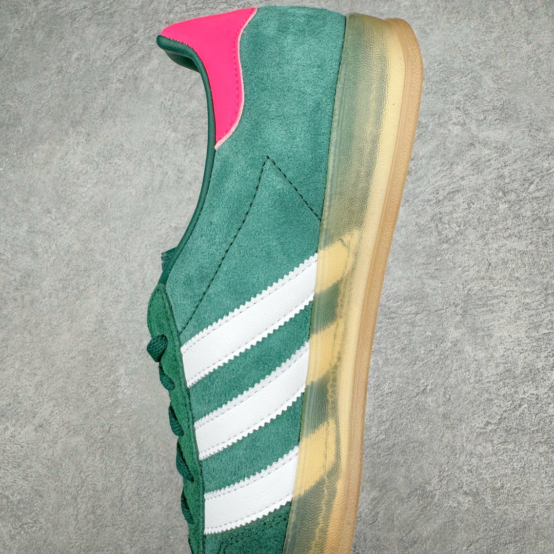 Adidas Originals Gazelle Indoor 低筒 复古板鞋 休闲鞋 男鞋 女鞋 粉绿 IG5929