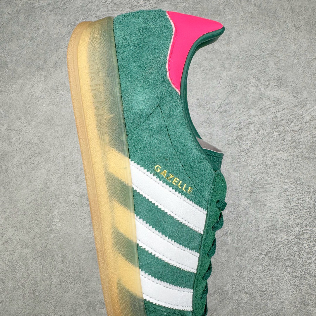 Adidas Originals Gazelle Indoor 低筒 复古板鞋 休闲鞋 男鞋 女鞋 粉绿 IG5929