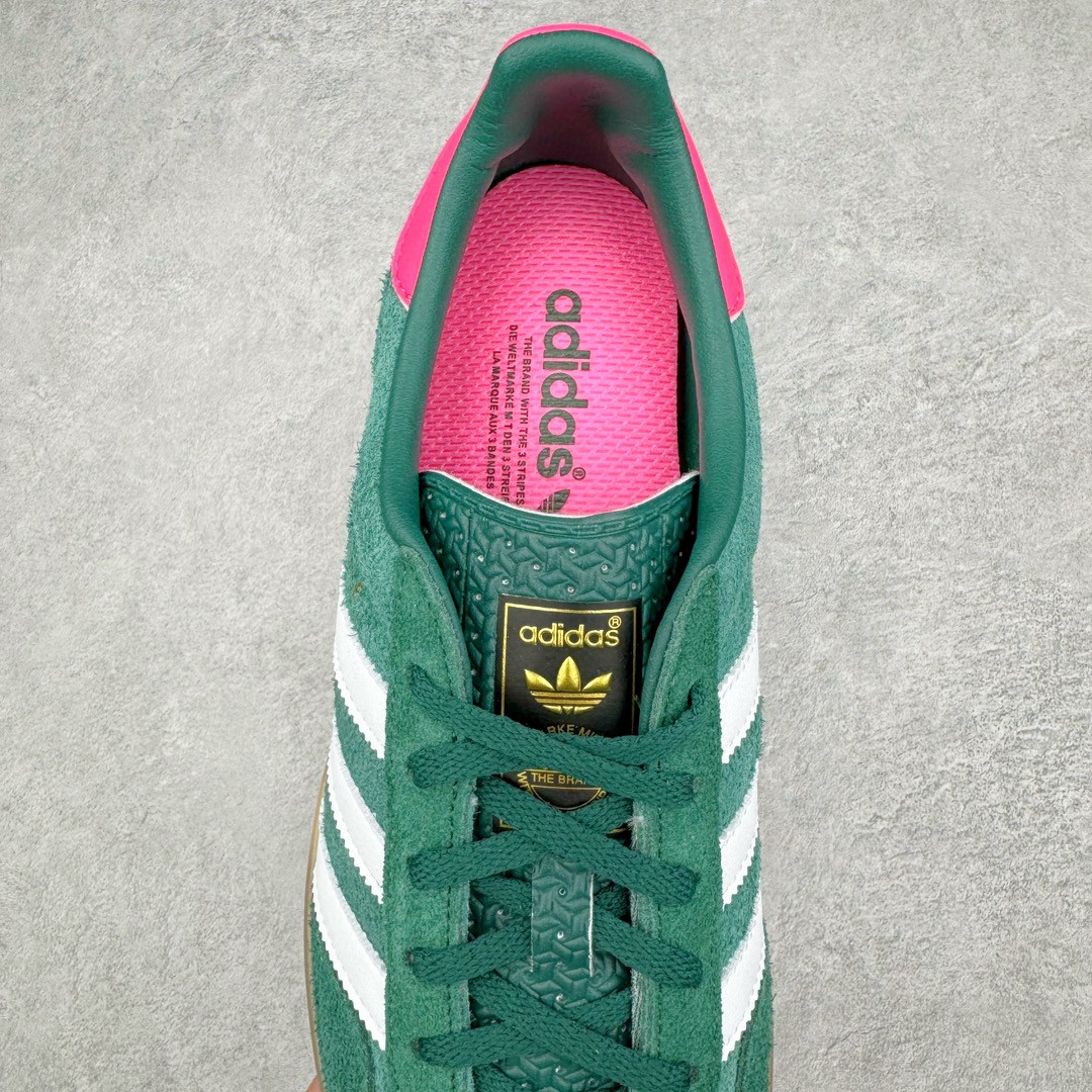 Adidas Originals Gazelle Indoor 低筒 复古板鞋 休闲鞋 男鞋 女鞋 粉绿 IG5929