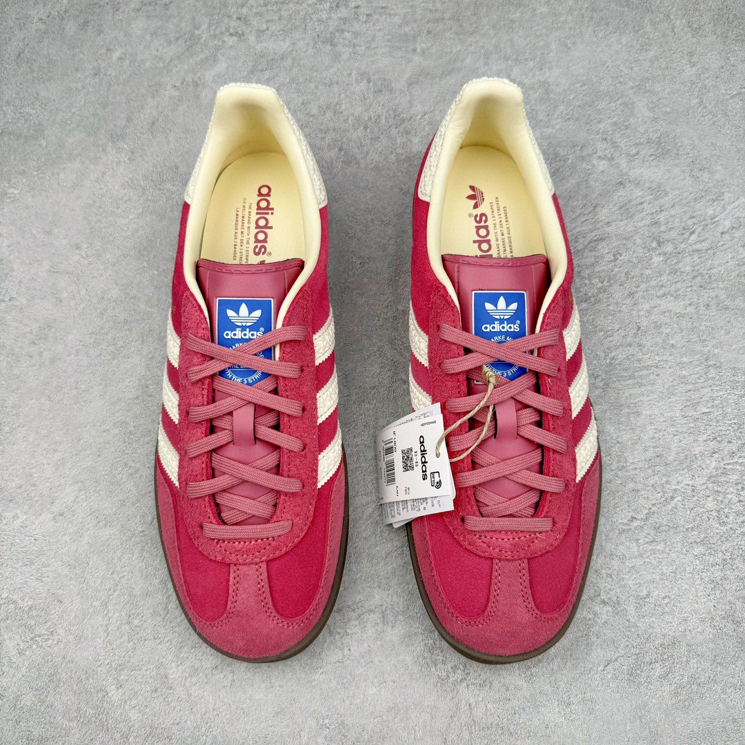 Adidas Originals Gazelle Indoor 低筒 复古板鞋 休闲鞋 男鞋 女鞋 粉红 IF1809