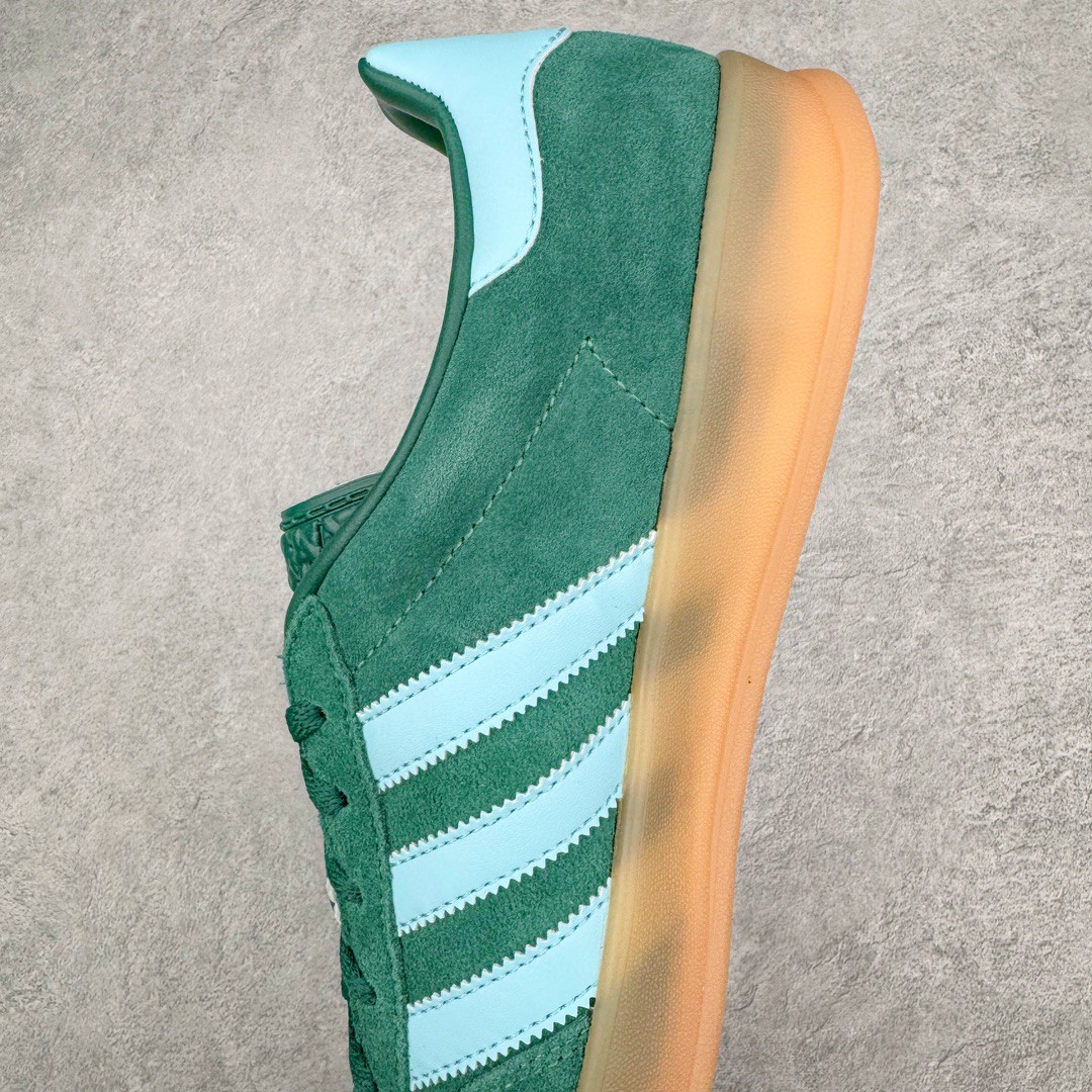 Adidas Originals Gazelle Indoor 低筒 复古板鞋 休闲鞋 男鞋 女鞋 绿色 IG9979