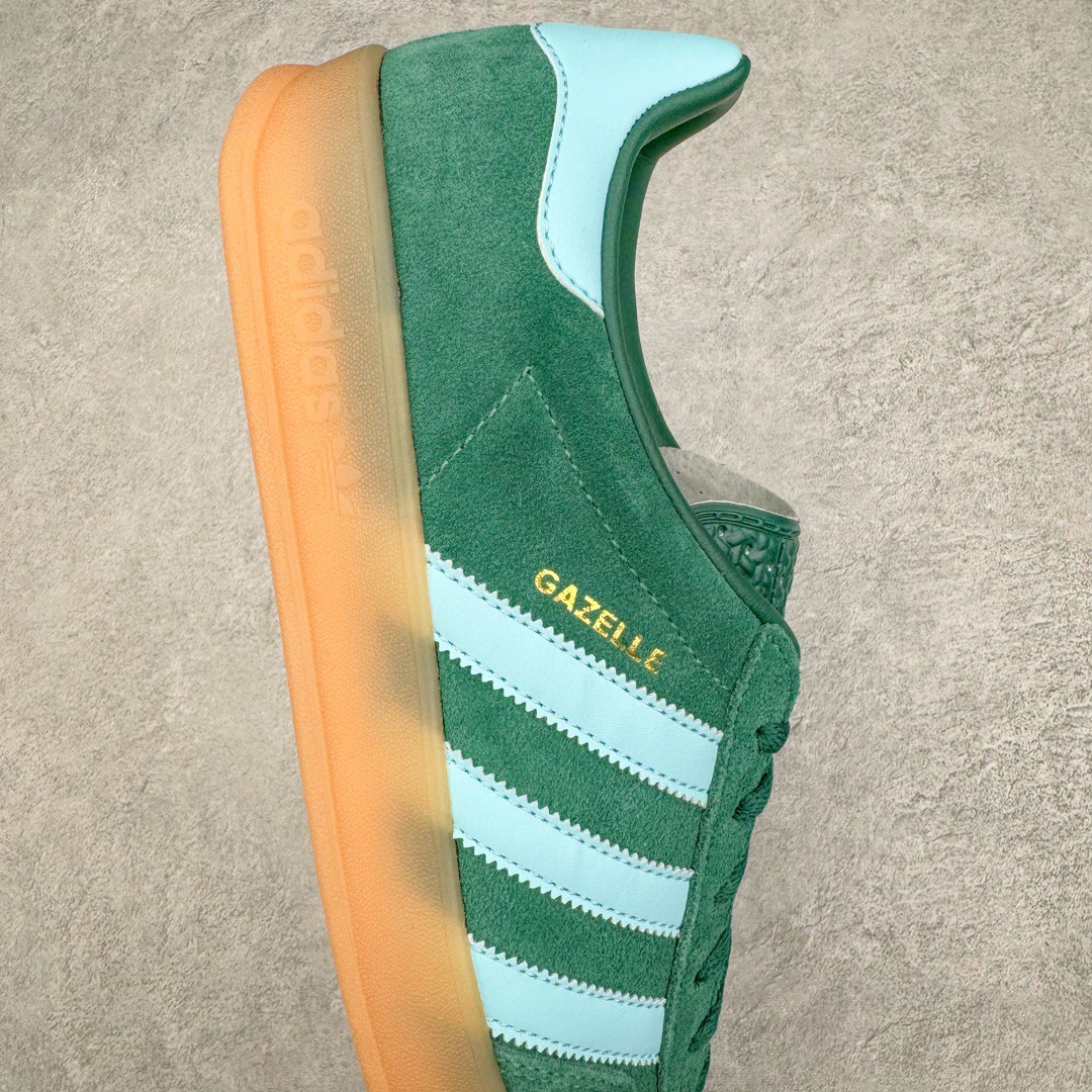 Adidas Originals Gazelle Indoor 低筒 复古板鞋 休闲鞋 男鞋 女鞋 绿色 IG9979