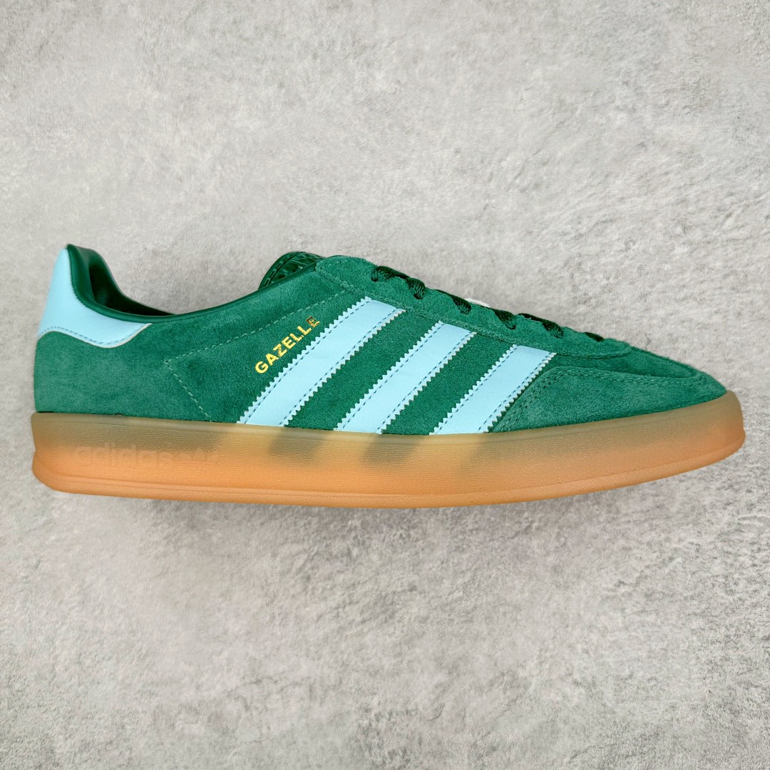 Adidas Originals Gazelle Indoor 低筒 复古板鞋 休闲鞋 男鞋 女鞋 绿色 IG9979