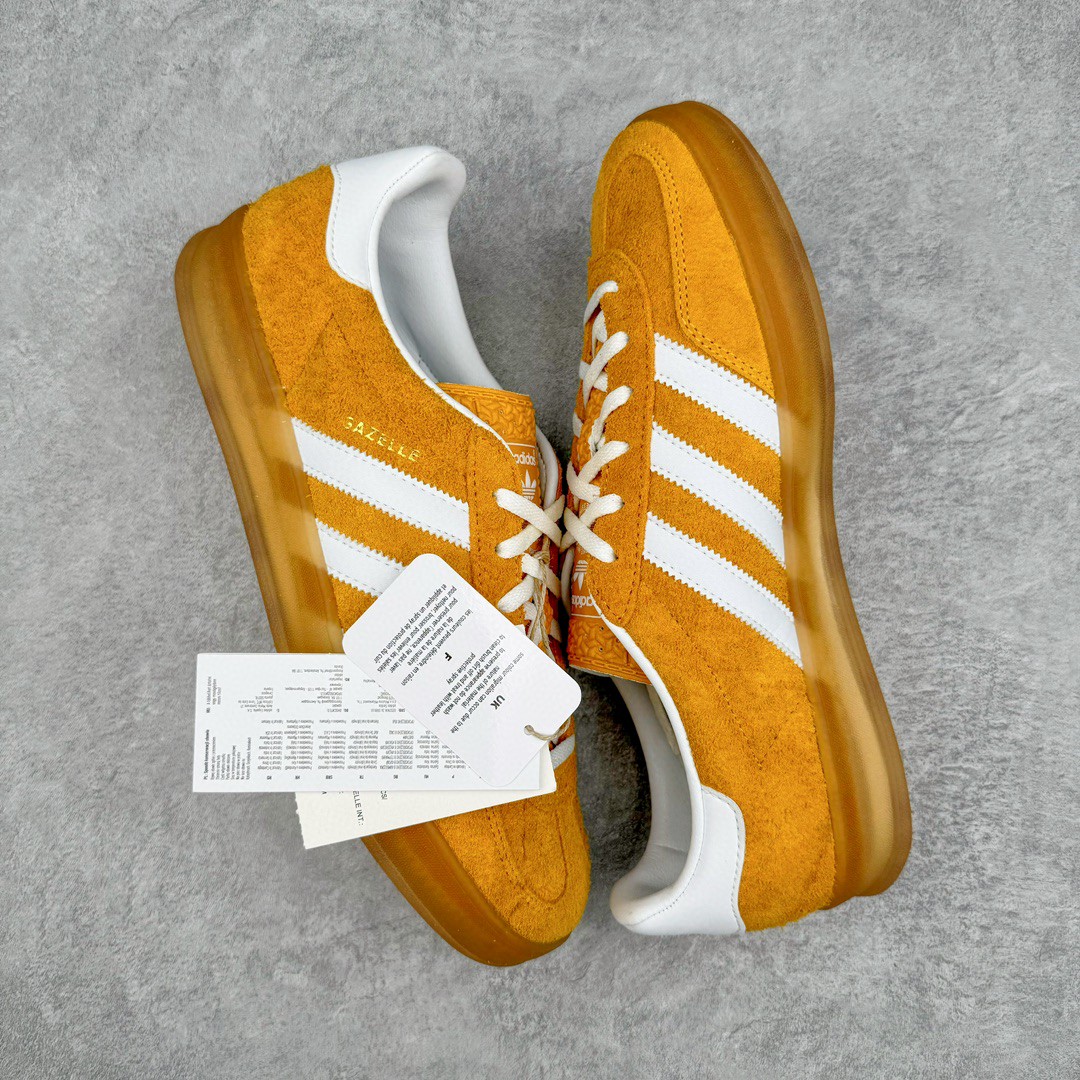 Adidas Originals Gazelle Indoor 低筒 复古板鞋 休闲鞋 男鞋 女鞋 黄白 HQ8716