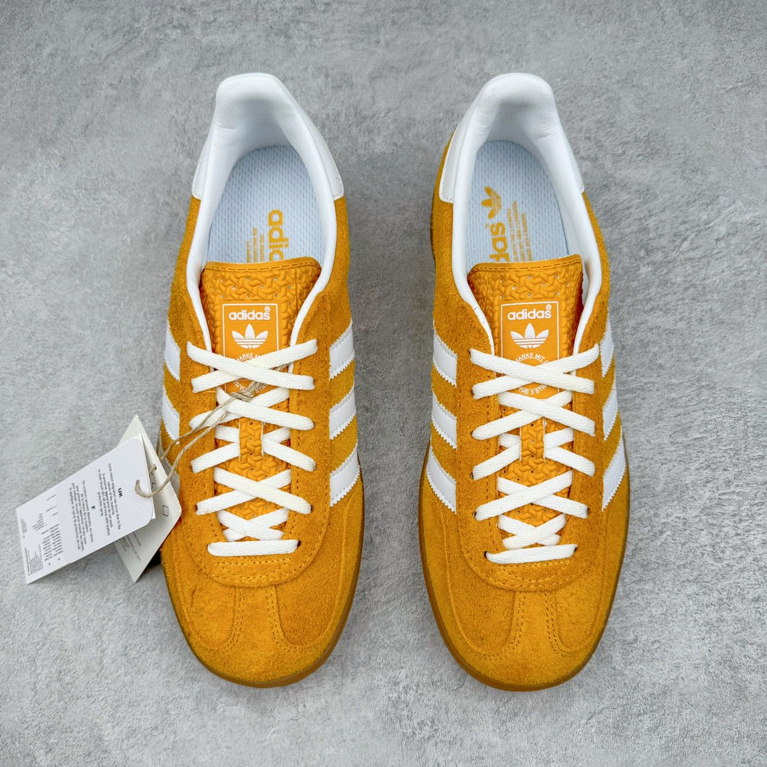 Adidas Originals Gazelle Indoor 低筒 复古板鞋 休闲鞋 男鞋 女鞋 黄白 HQ8716