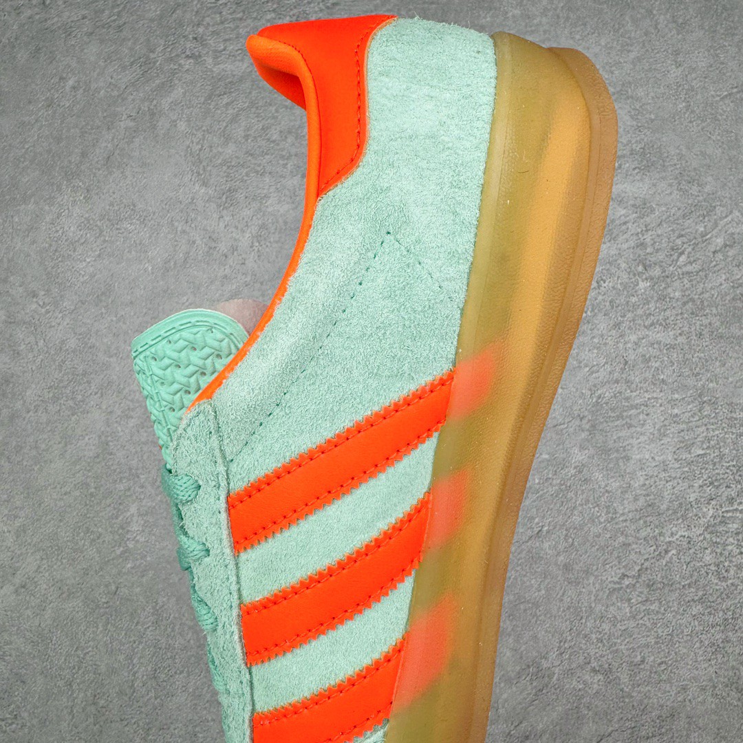 Adidas Originals Gazelle 低筒 复古板鞋 休闲鞋 男鞋 女鞋 橙绿 HQ8714