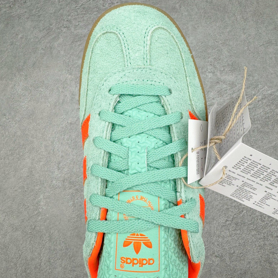 Adidas Originals Gazelle 低筒 复古板鞋 休闲鞋 男鞋 女鞋 橙绿 HQ8714