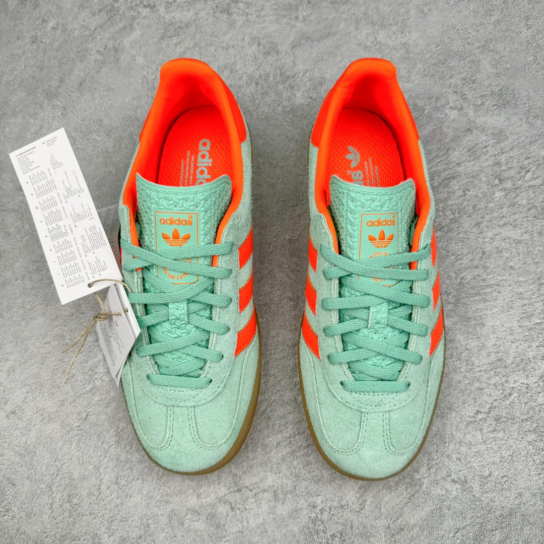 Adidas Originals Gazelle 低筒 复古板鞋 休闲鞋 男鞋 女鞋 橙绿 HQ8714