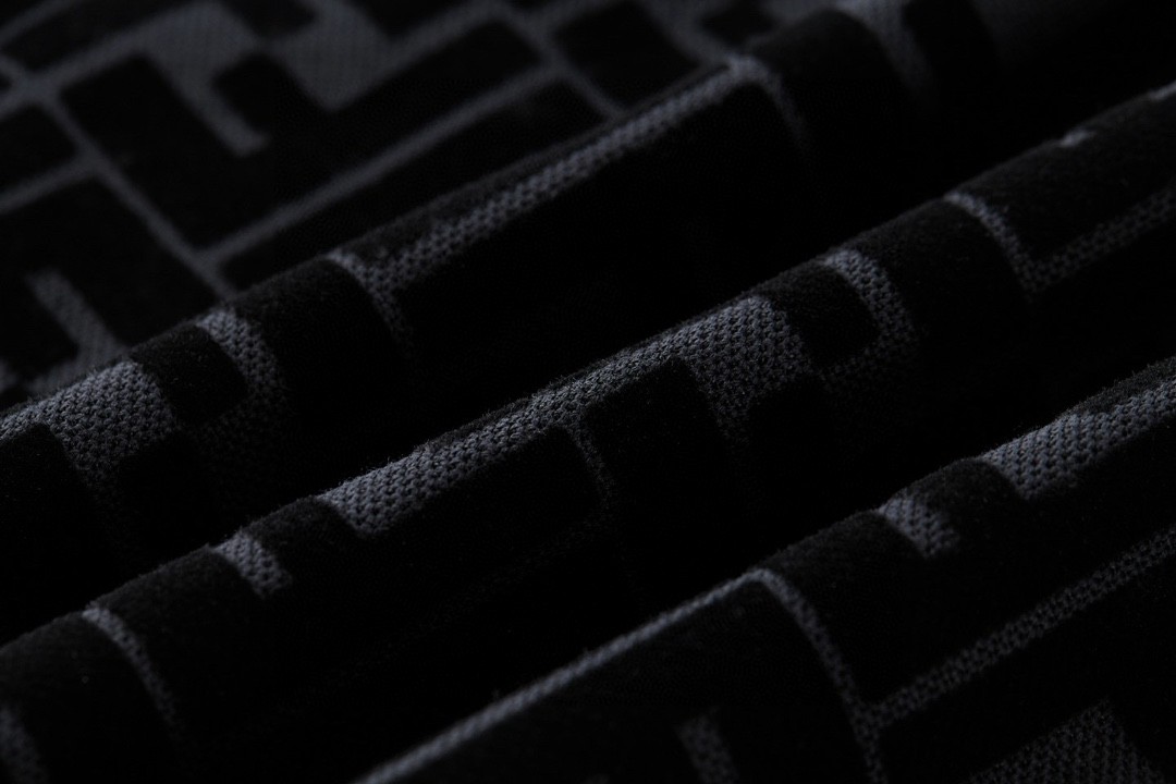 Fendi 芬迪 植绒老花 抽绳短裤 休闲裤 运动裤 黑色