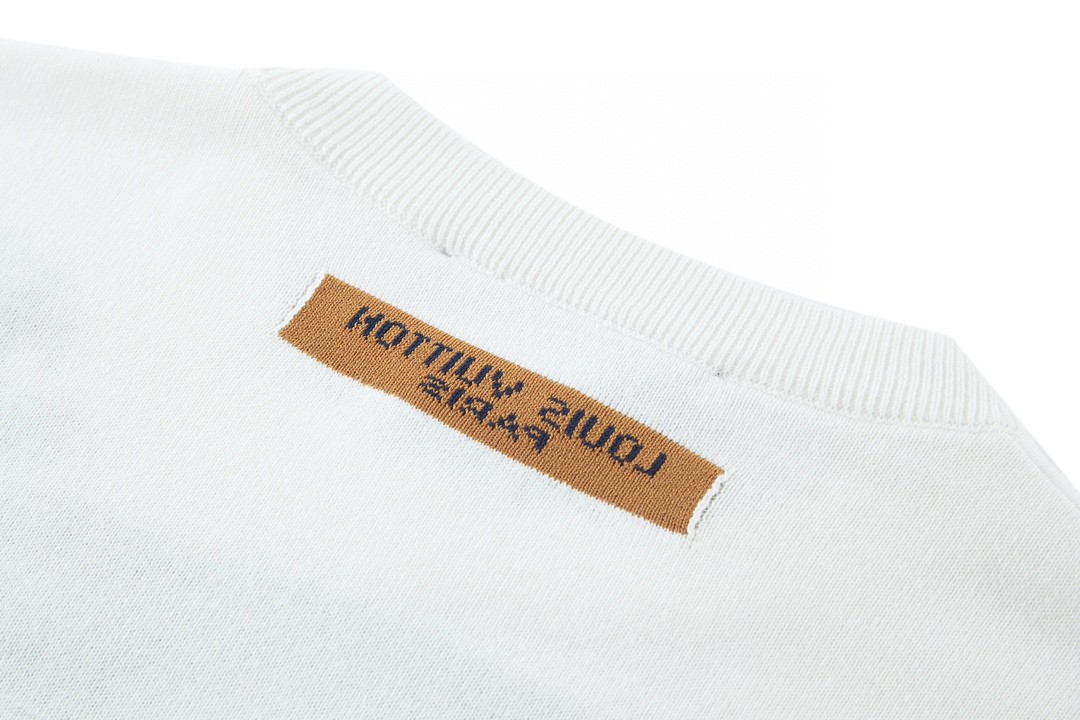 LOUIS VUITTON 路易威登 纸飞机针织 短袖 T恤 圆领 上衣 夏款 白色 1AB54D