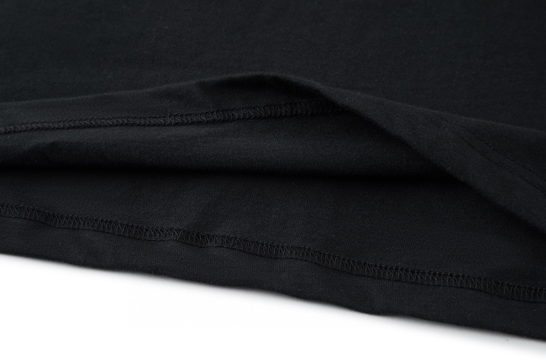 Balenciaga 巴黎世家 拍立得巴黎铁塔图案印花 圆领 短袖 T恤 夏季 黑色 744439TOVC51055