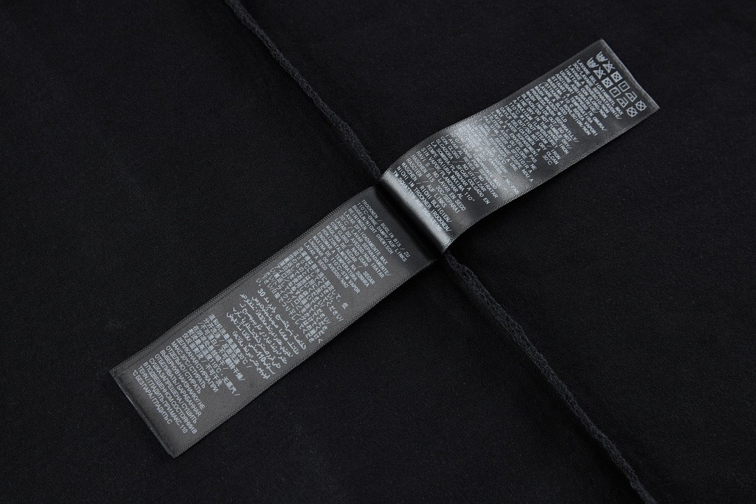 Balenciaga 巴黎世家 剪刀图案字母logo印花 圆领 短袖 T恤 夏季 黑色 739784TOVK11055