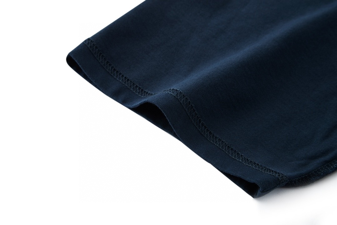 Balenciaga 巴黎世家 adidas 联名款 刺绣字母Logo 圆领 短袖 T恤 夏季 深蓝色 731769TNVA64356