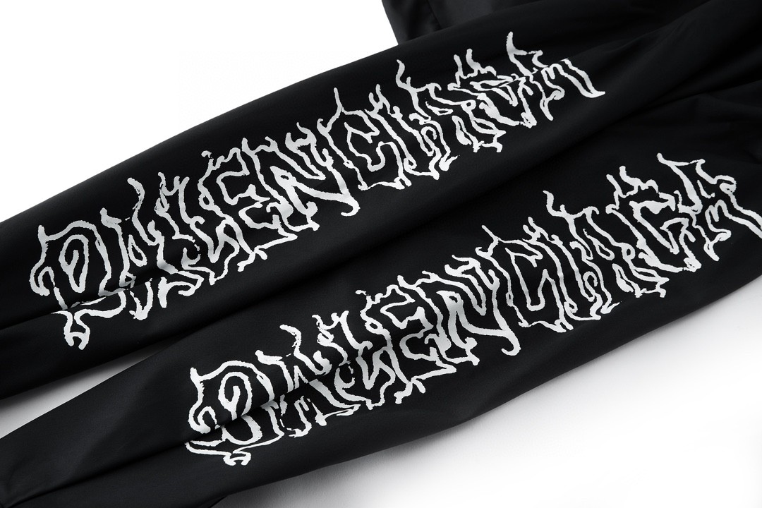 Balenciaga 巴黎世家 SS24 New Year 新年系列 Logo 印花 衬衫 长袖 秋冬 黑色 773374TPM231000