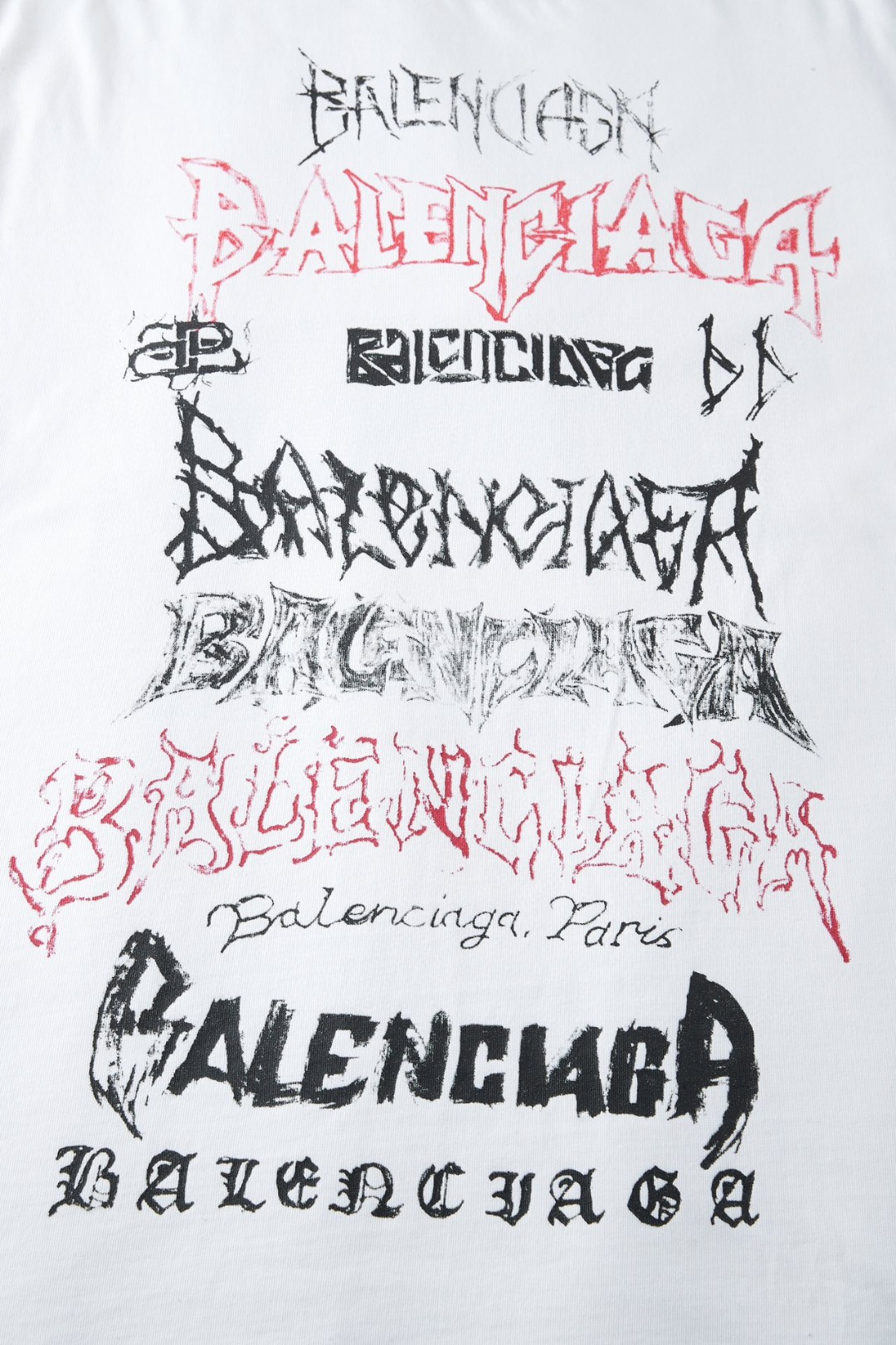 Balenciaga 巴黎世家 New Year 新年系列 字母印花 短袖 T恤 圆领 夏季 白色 641675TPVO29065