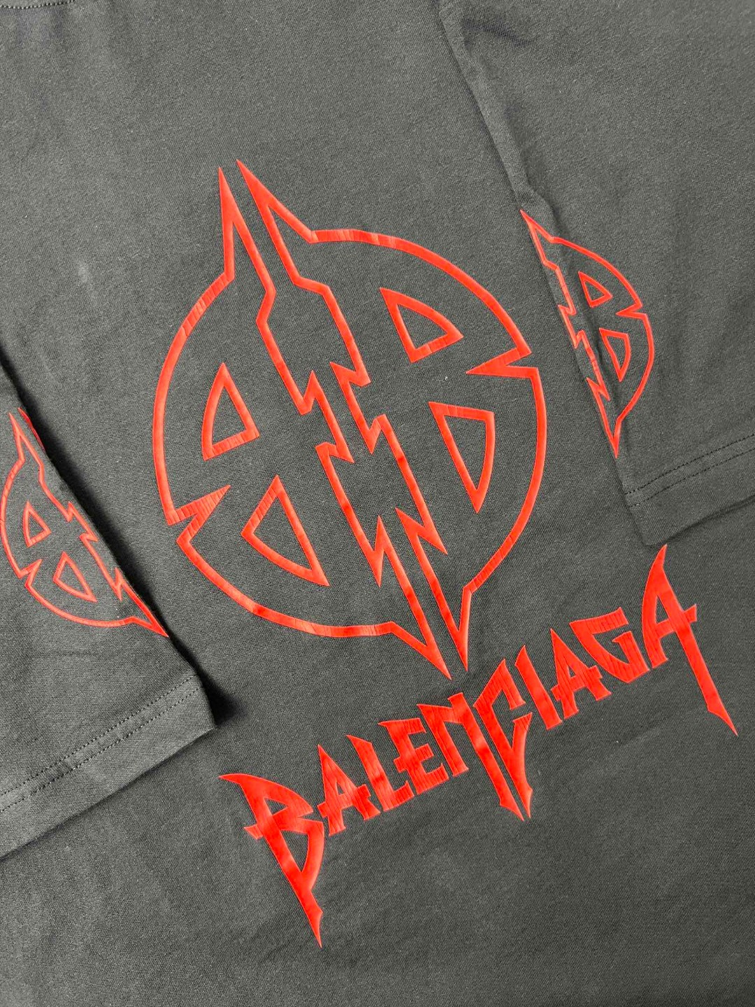 Balenciaga 巴黎世家 异性BB图案印花 圆领 短袖 T恤 夏季 黑色 764235TPVI21568