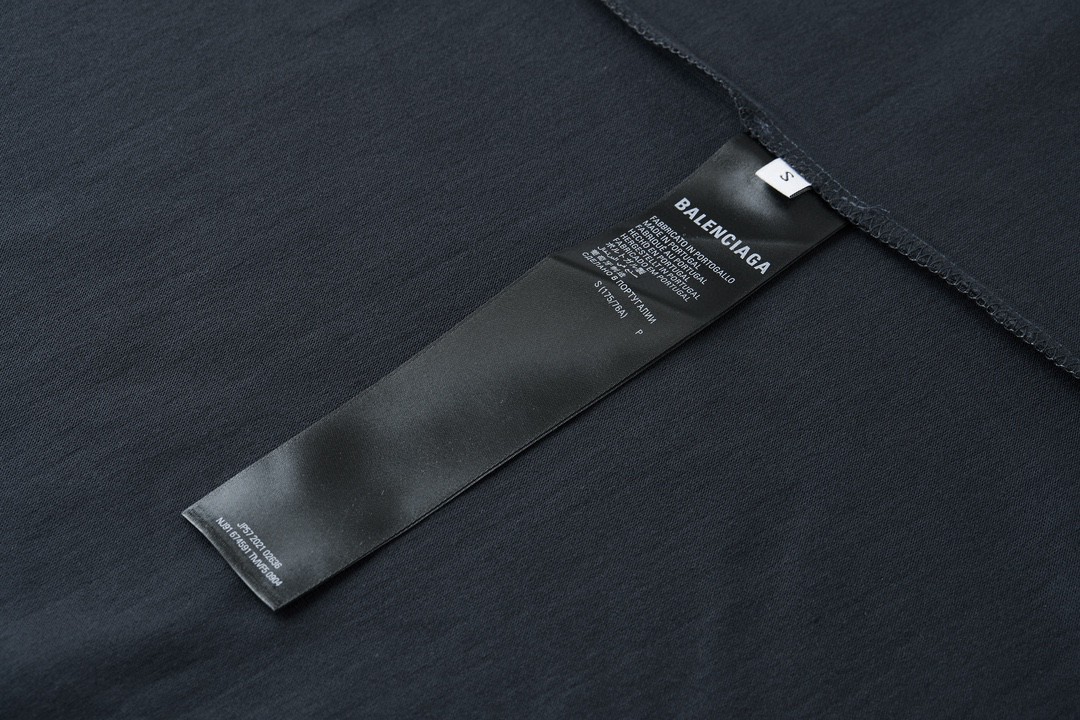 Balenciaga 巴黎世家 火焰图腾 圆领 短袖 T恤 夏季 黑色 739028TPVM81568