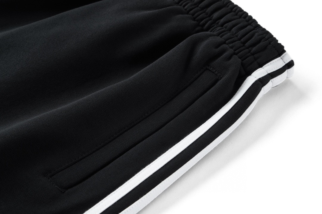 Balenciaga 巴黎世家 三叶草 联名款 短裤 黑色 五分裤 休闲裤 运动裤 夏季 黑色