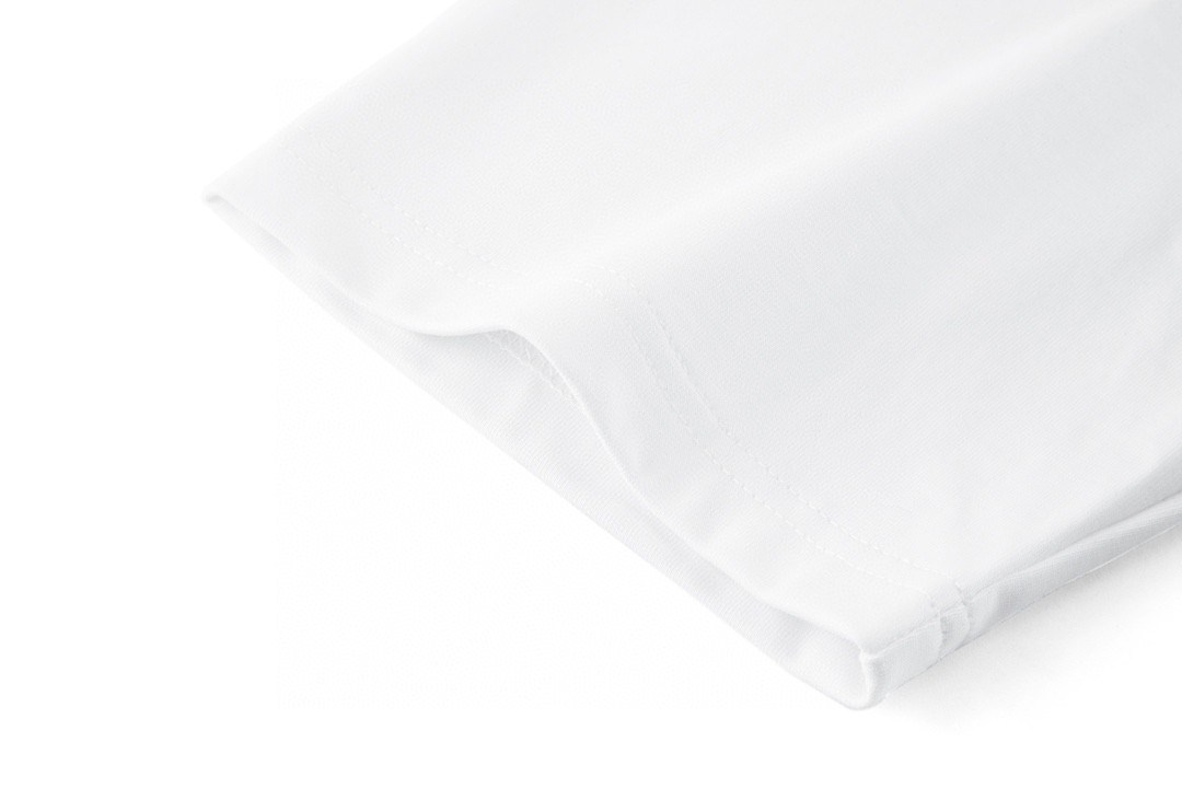 PRADA 普拉达 纯色徽标口袋 圆领 短袖 T恤 白色