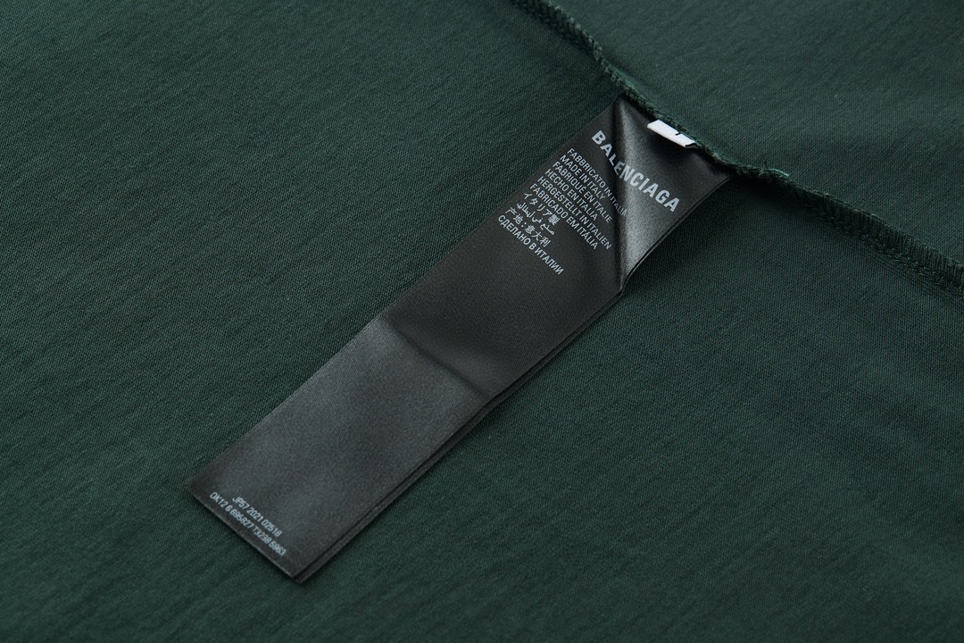 Balenciaga 巴黎世家 Adidas 联名 Logo字母印花 圆领 短袖 T恤 夏季 绿色 723976TNVN83775