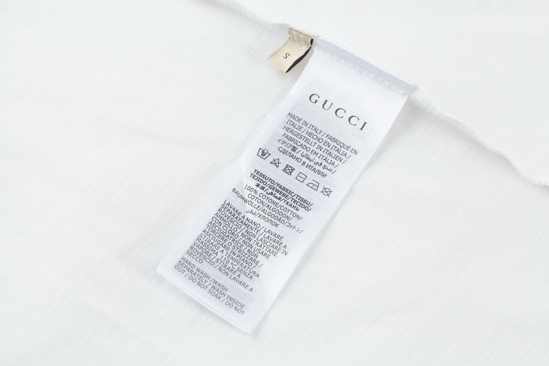 GUCCI 古驰 签名刺绣字母logo 短袖 T恤 圆领 套头 夏季 白色 782762-XJGH4-9088