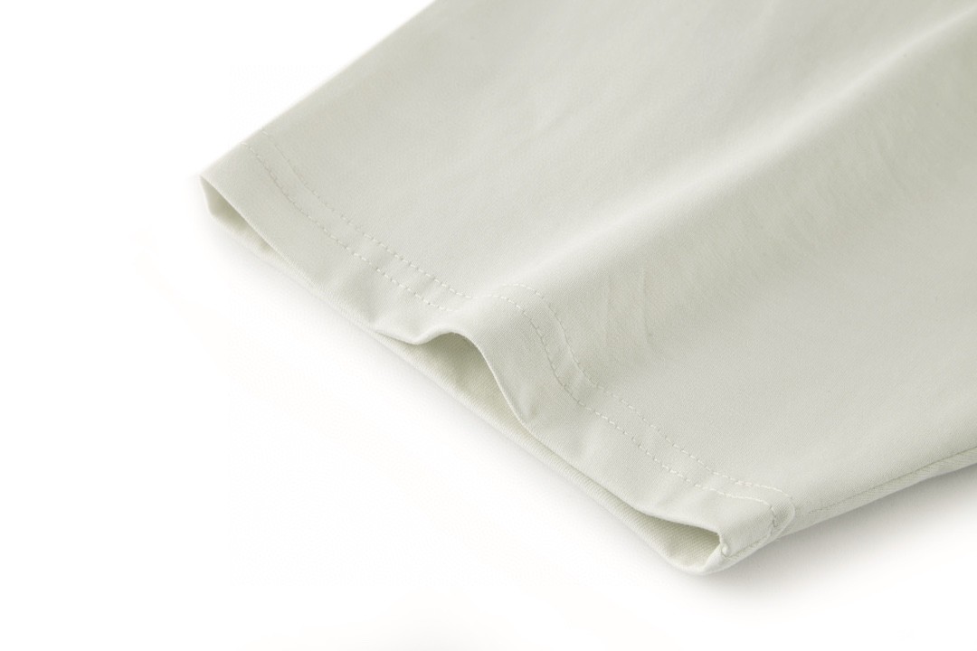 Balenciaga 巴黎世家 刺绣字母logo 短袖 T 恤 圆领 夏季 米色 641675TKVJ18962