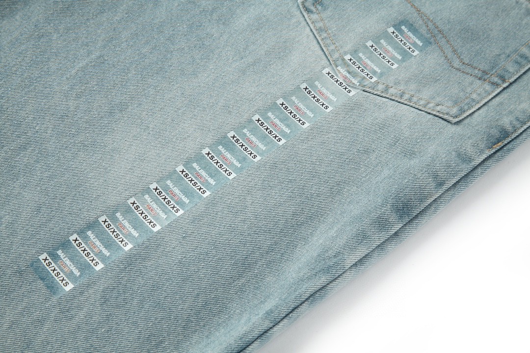 Balenciaga 巴黎世家 纯色牛仔裤 长裤 蓝色