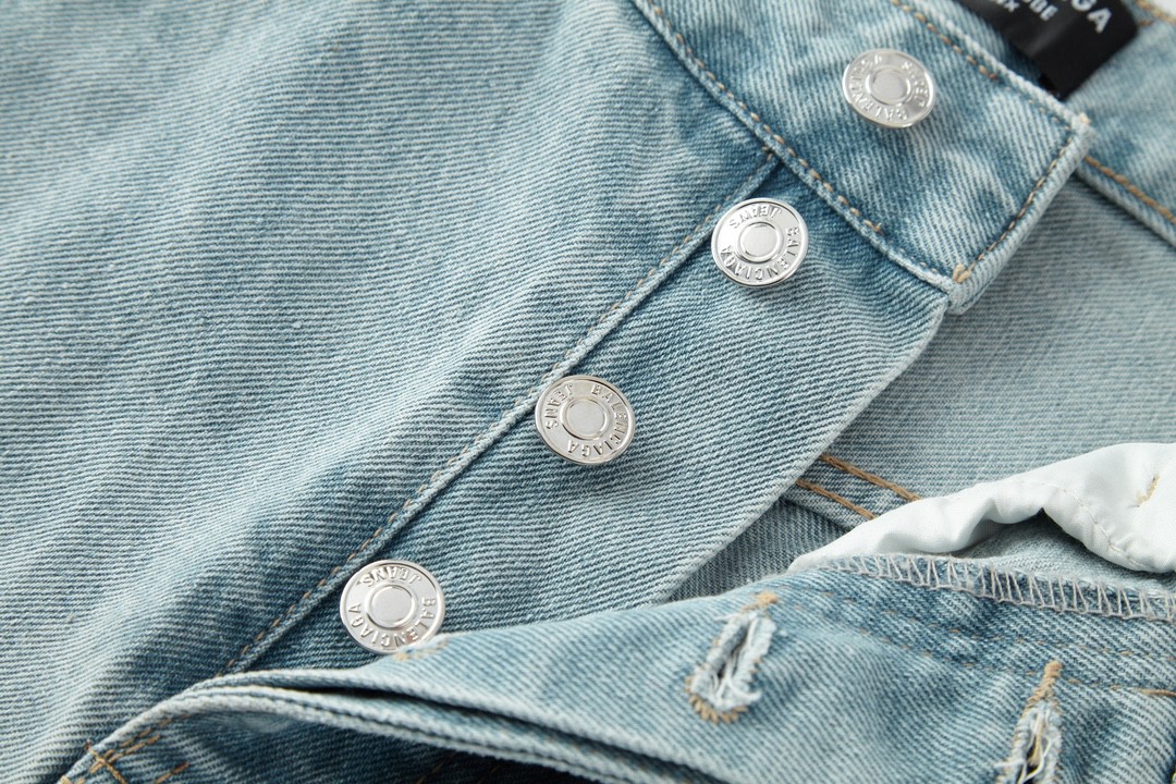 Balenciaga 巴黎世家 纯色牛仔裤 长裤 蓝色