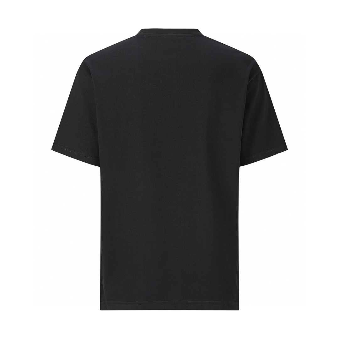 GUCCI 古驰 渐变彩虹字母logo闪电印花 短袖 T恤 圆领 套头 夏季 黑色 616036-XJFF9-1152