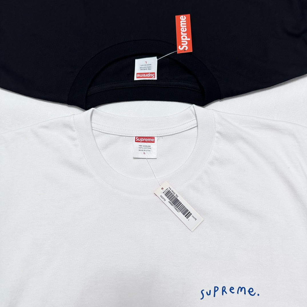 Supreme FW23 WEEK17 YIN YANG TEE 阴阳八卦印花 短袖 T恤 黑色 白色 SUP-FW23-252