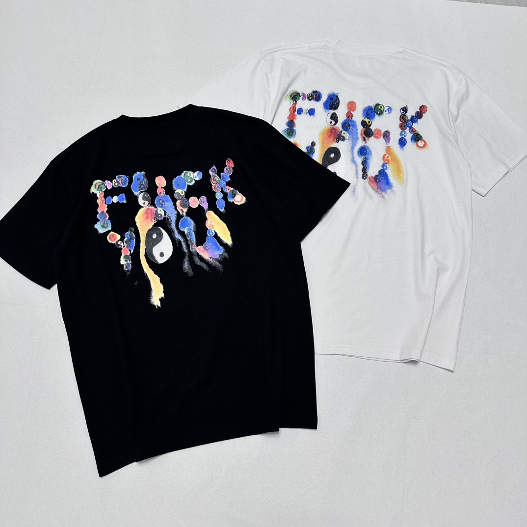 Supreme FW23 WEEK17 YIN YANG TEE 阴阳八卦印花 短袖 T恤 黑色 白色 SUP-FW23-252