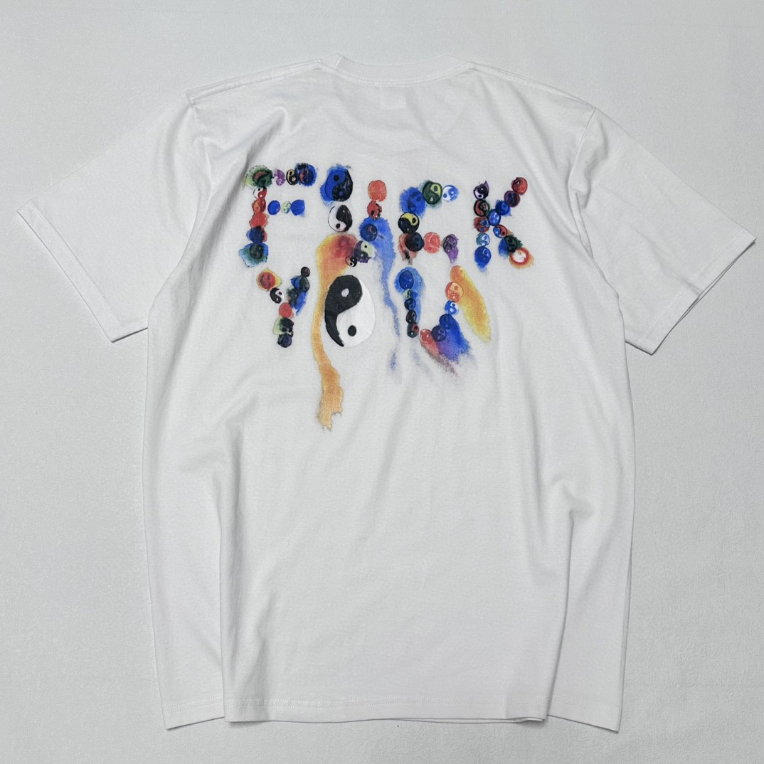Supreme FW23 WEEK17 YIN YANG TEE 阴阳八卦印花 短袖 T恤 黑色 白色 SUP-FW23-252