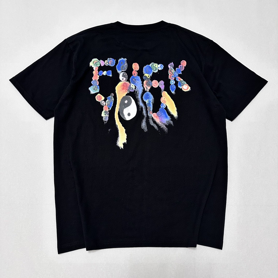 Supreme FW23 WEEK17 YIN YANG TEE 阴阳八卦印花 短袖 T恤 黑色 白色 SUP-FW23-252