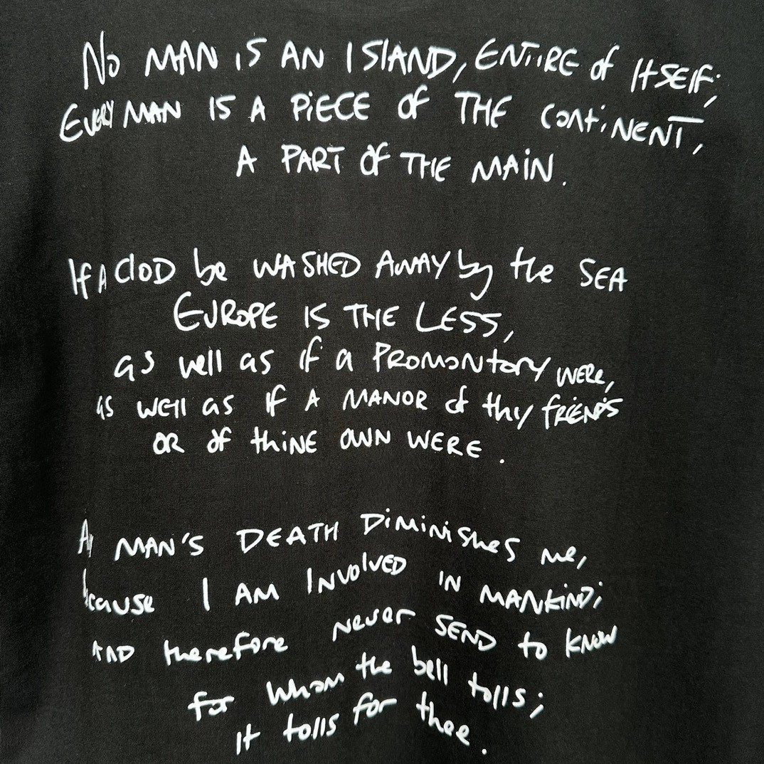 Supreme Corteiz 联名款 FW23 WEEK18RULE THE WORLD 胸前印花图案 短袖 T恤 黑色 SUP-FW23-262