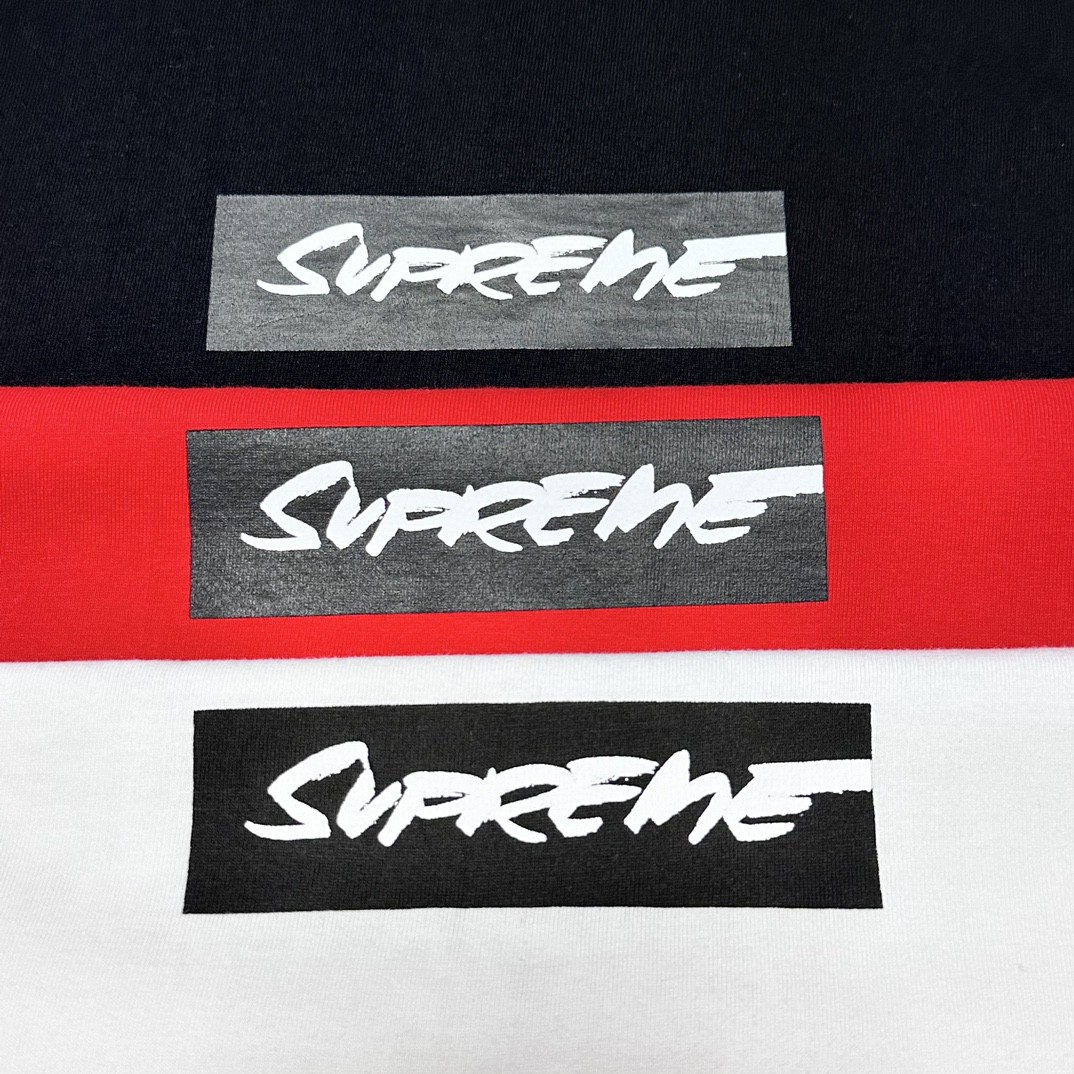 Supreme Futura 联名款 SS24 WEEK1  FUTURA BOX LOGO TEE 字母Logo印花 短袖 T恤 黑色 白色 红色 SUP-SS24-002