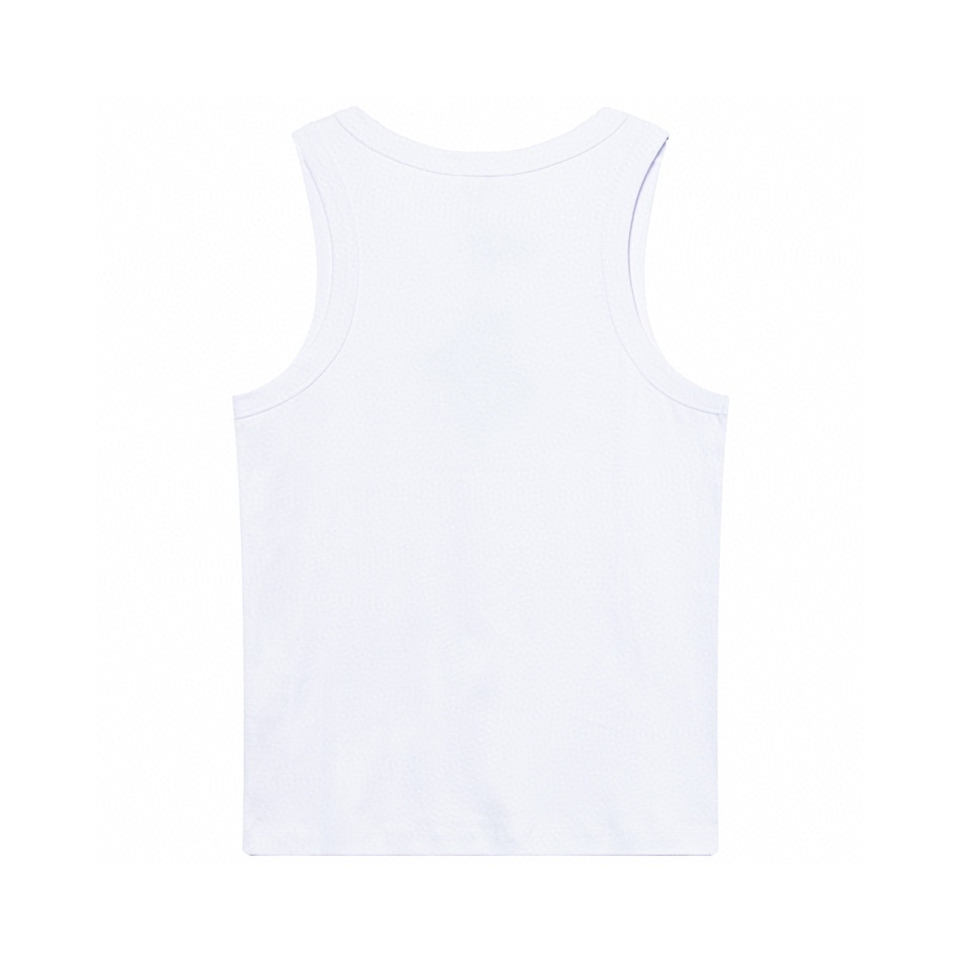 PRADA 普拉达 纯色徽标背心 短袖 夏款 白色