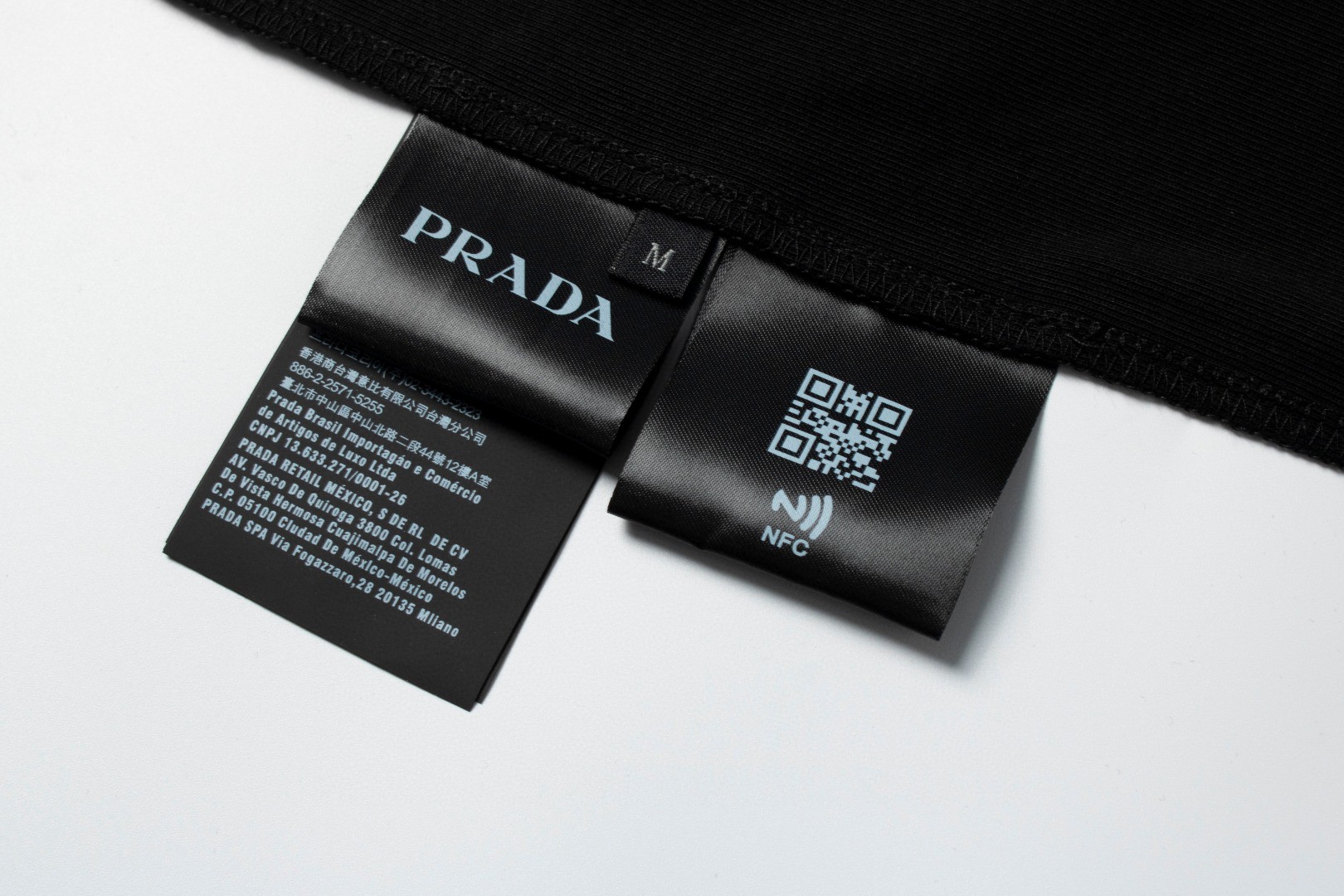 PRADA 普拉达 纯色徽标背心 短袖 夏款 黑色 