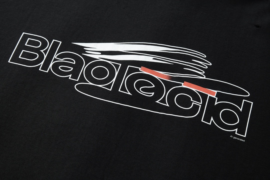 Balenciaga 巴黎世家 字母logo印花 做旧破洞短袖 T 恤 圆领 夏季 黑色 787358TQVG11569