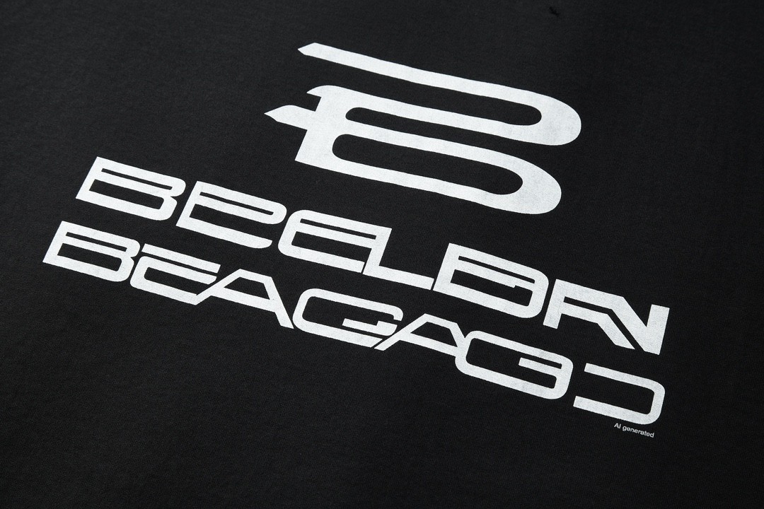 Balenciaga 巴黎世家 字母logo印花 做旧破洞短袖 T 恤 圆领 夏季 黑色 787358TQVG11569