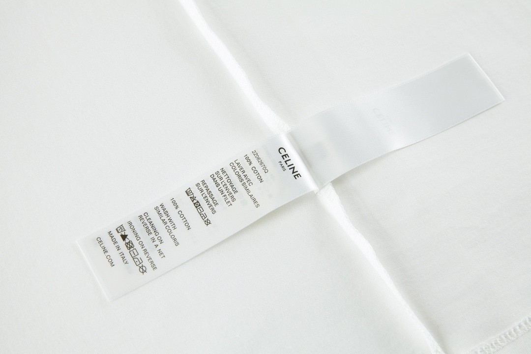 CELINE 赛琳 凯旋门大Logo字母印花 短袖 T恤 圆领 夏款 白色 2X56B671Q-01EA