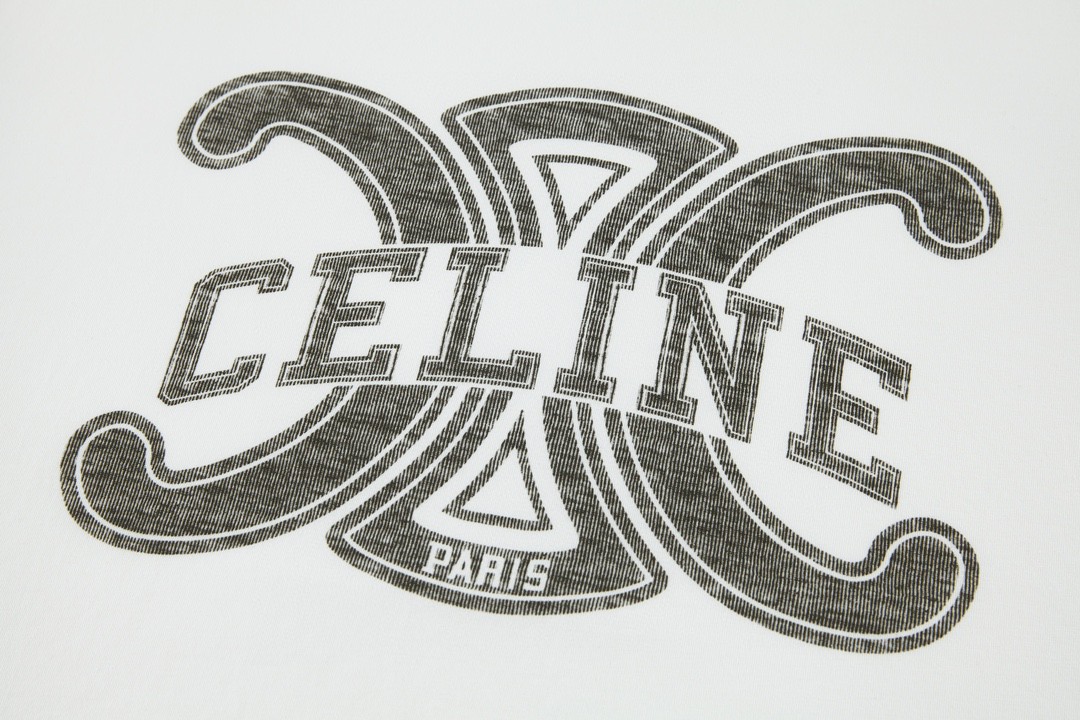 CELINE 赛琳 凯旋门大Logo字母印花 短袖 T恤 圆领 夏款 白色 2X56B671Q-01EA