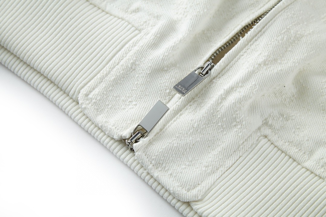 DIOR 迪奥 纯色菱形格提花 夹克 外套 长袖 秋冬款 白色 343D494A336X-C000