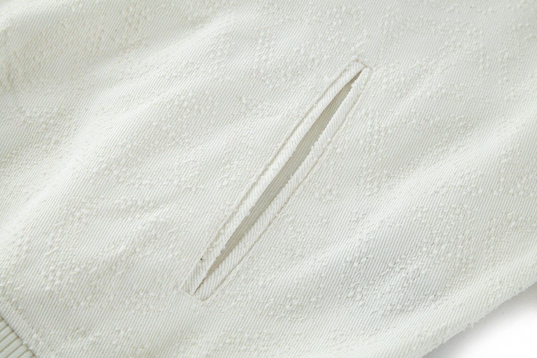 DIOR 迪奥 纯色菱形格提花 夹克 外套 长袖 秋冬款 白色 343D494A336X-C000